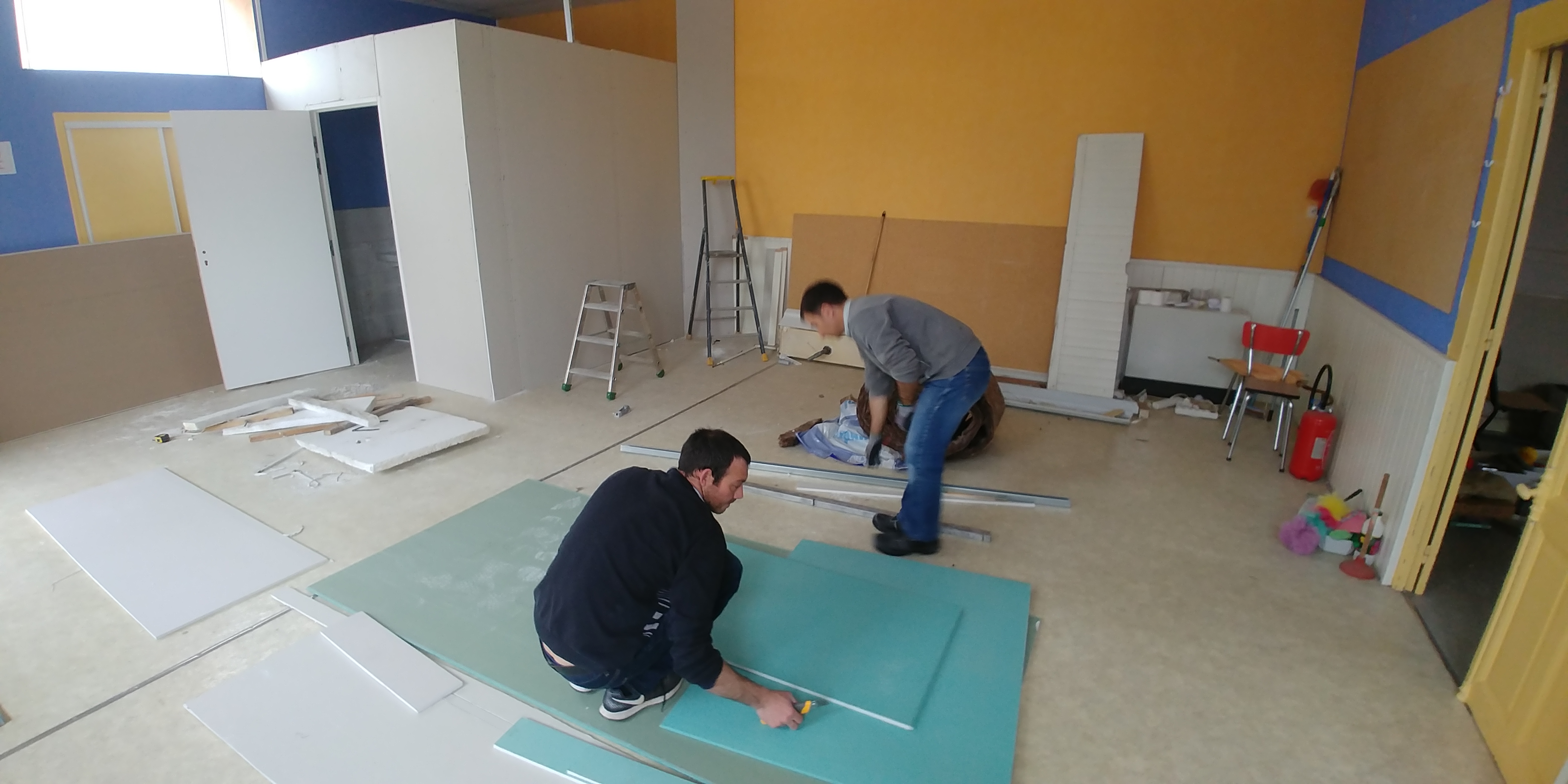 Encore une matinée de travaux